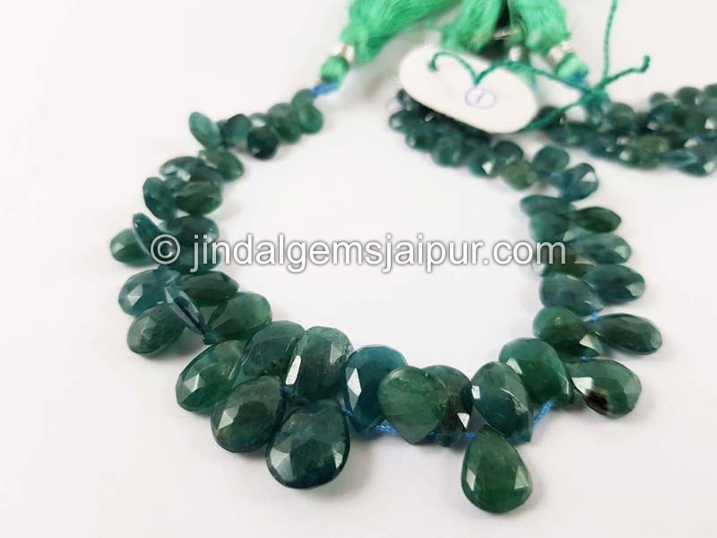 Blue Grandidierite Faceted Pear Beads
